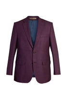 Bordo İtalyan Desenli Yün Ceket