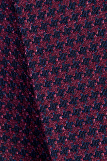 Bordo 4 Drop Relaxed Fit Rahat Kesim ?talyan Desenli Yün Ceket-Abdullah Ki??l?