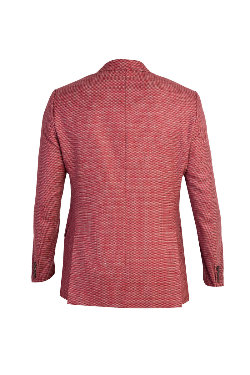 Kiremit İtalyan Kuşgözü Yün Ceket