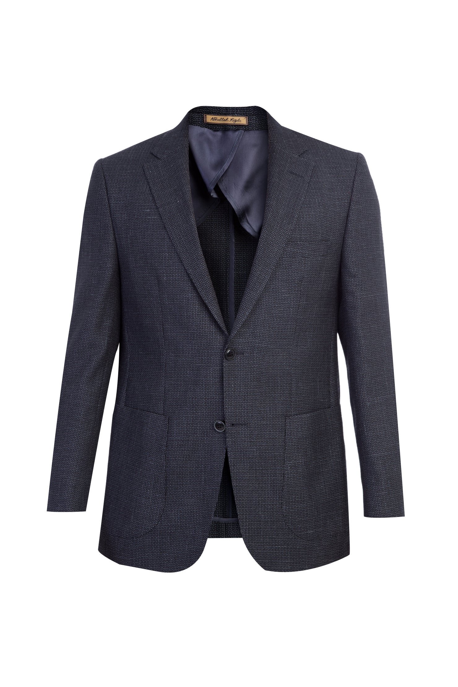 Antrasit İtalyan Yünlü Desenli Ceket