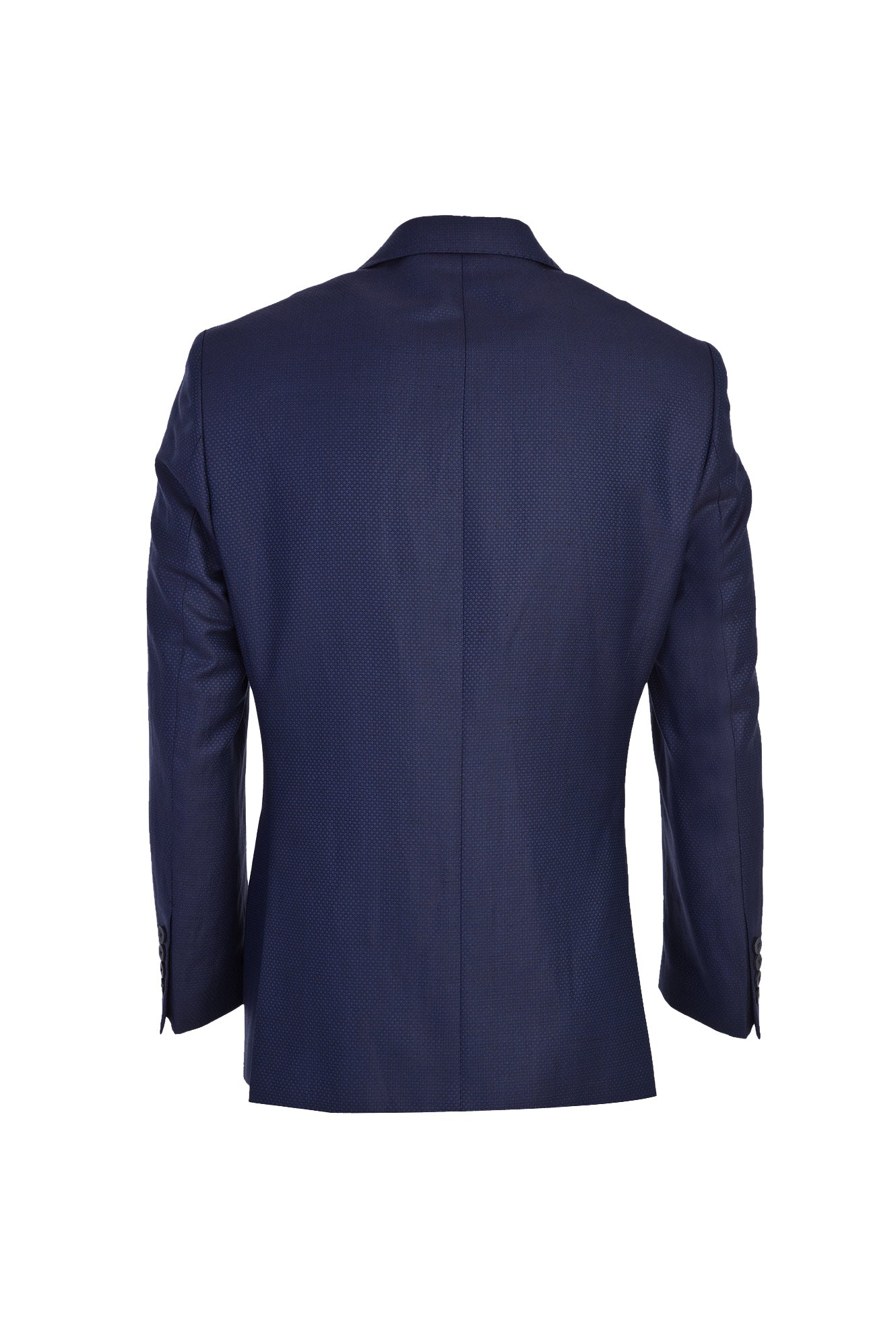 Lacivert 4 Drop Relaxed Fit Rahat Kesim ?talyan Spor Desenli Yünlü Ceket-Abdullah Ki??l?
