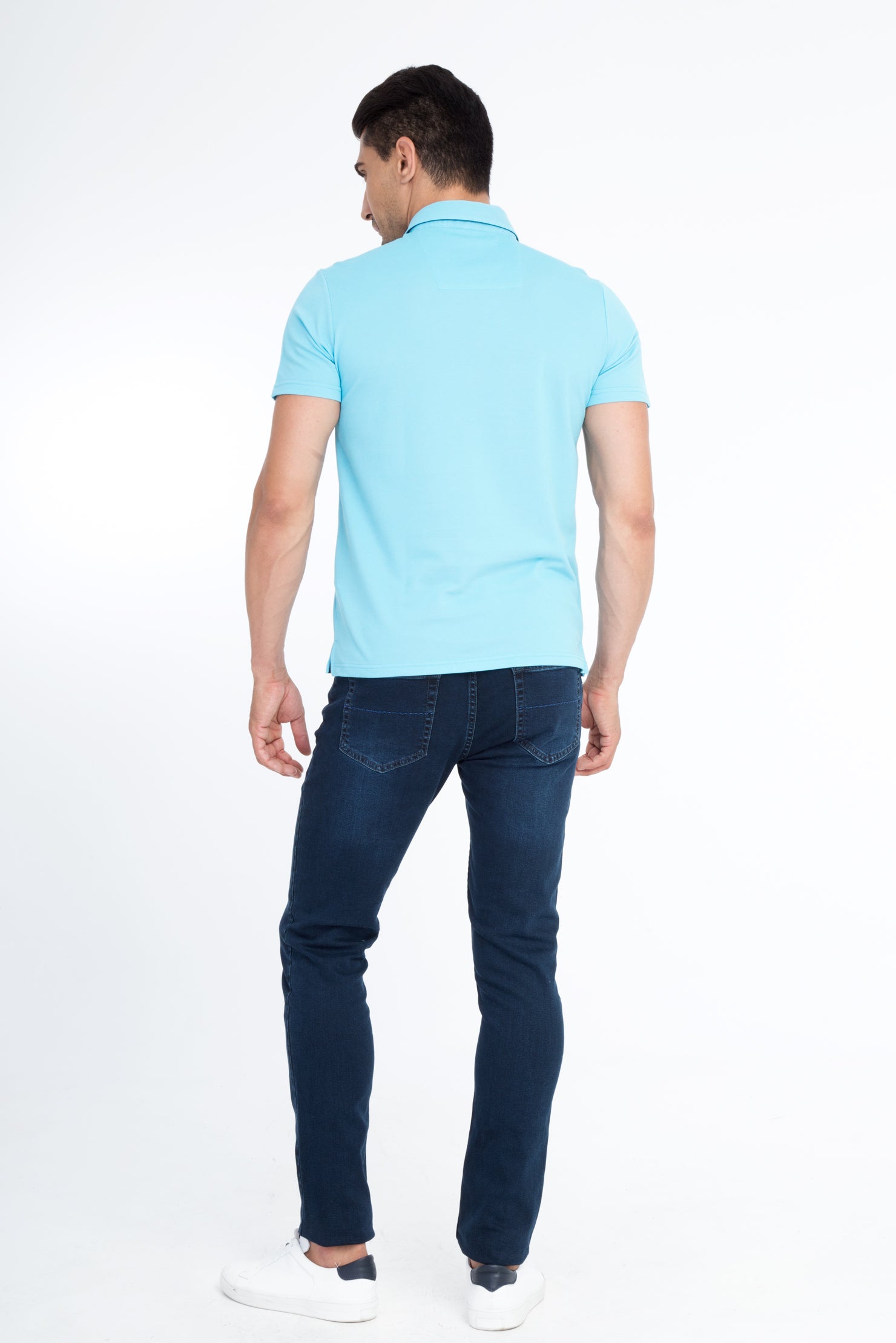 Lacivert Regular Fit Standart Kesim Likral? Denim Pantolon-Abdullah Ki??l?