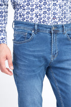 Mavi Likralı Denim Pantolon