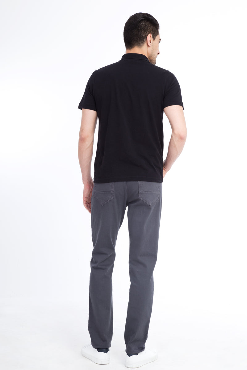 Füme Gri Likralı Kanvas / Chino Pantolon