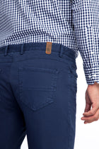 Koyu Mavi Likralı Kanvas / Chino Pantolon