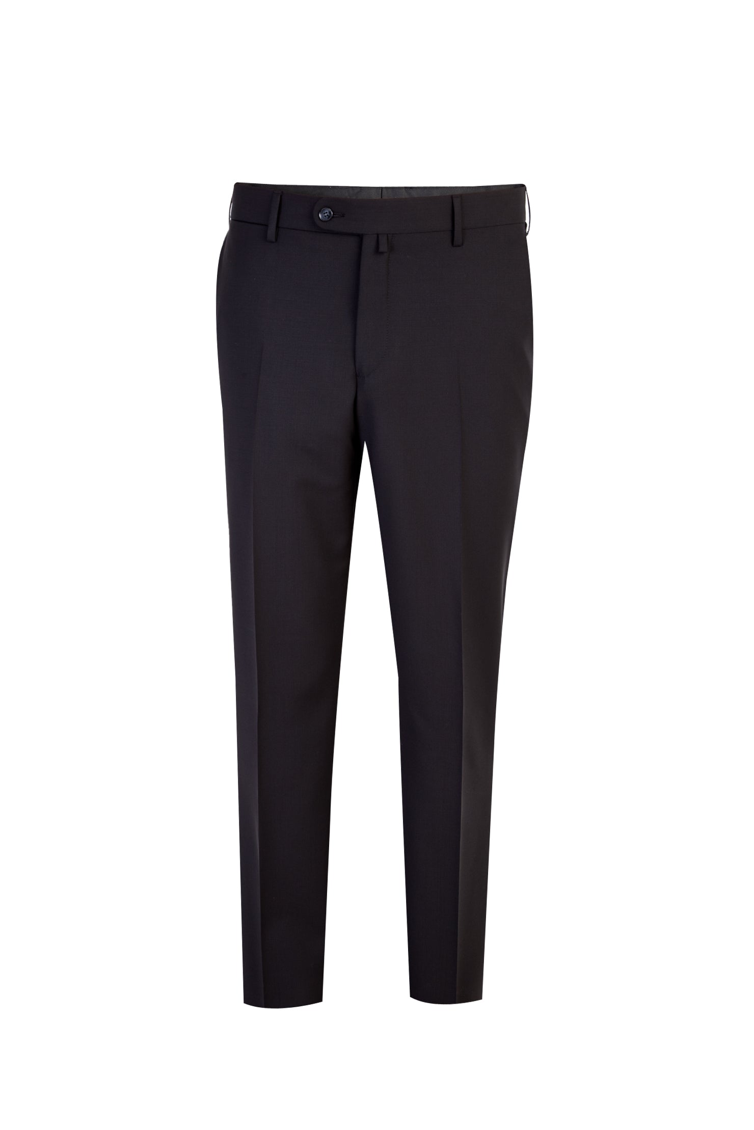 Siyah 4 Drop Relaxed Fit Rahat Kesim Yün Klasik Kuma? Pantolon-Abdullah Ki??l?