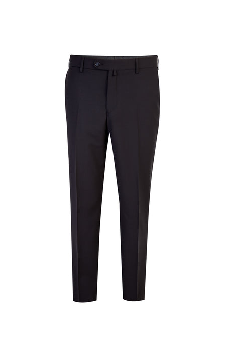 Siyah 4 Drop Relaxed Fit Rahat Kesim Yün Klasik Kuma? Pantolon-Abdullah Ki??l?