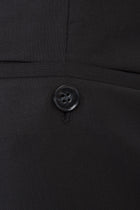 Siyah 4 Drop Relaxed Fit Rahat Kesim Yün Klasik Kuma? Pantolon-Abdullah Ki??l?