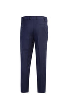 Lacivert 4 Drop Relaxed Fit Rahat Kesim Yünlü Klasik Kuma? Pantolon-Abdullah Ki??l?