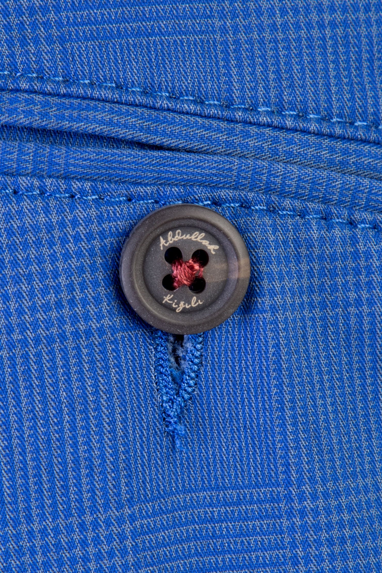 Mavi Likralı Kanvas / Chino Pantolon