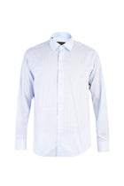 Açık Mavi Uzun Kol Desenli Pamuk Gömlek