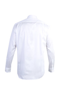 Beyaz Ak Pamuk Saten Klasik Göm