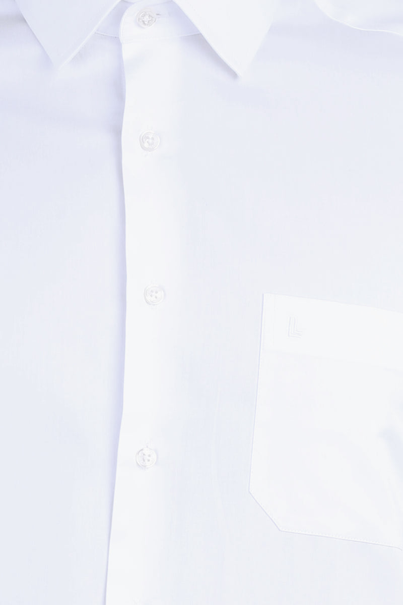 Beyaz Ak Pamuk Saten Klasik Göm