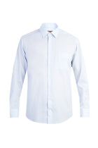 Açık Mavi Uzun Kol Easy Care Klasik Pamuk Gömlek