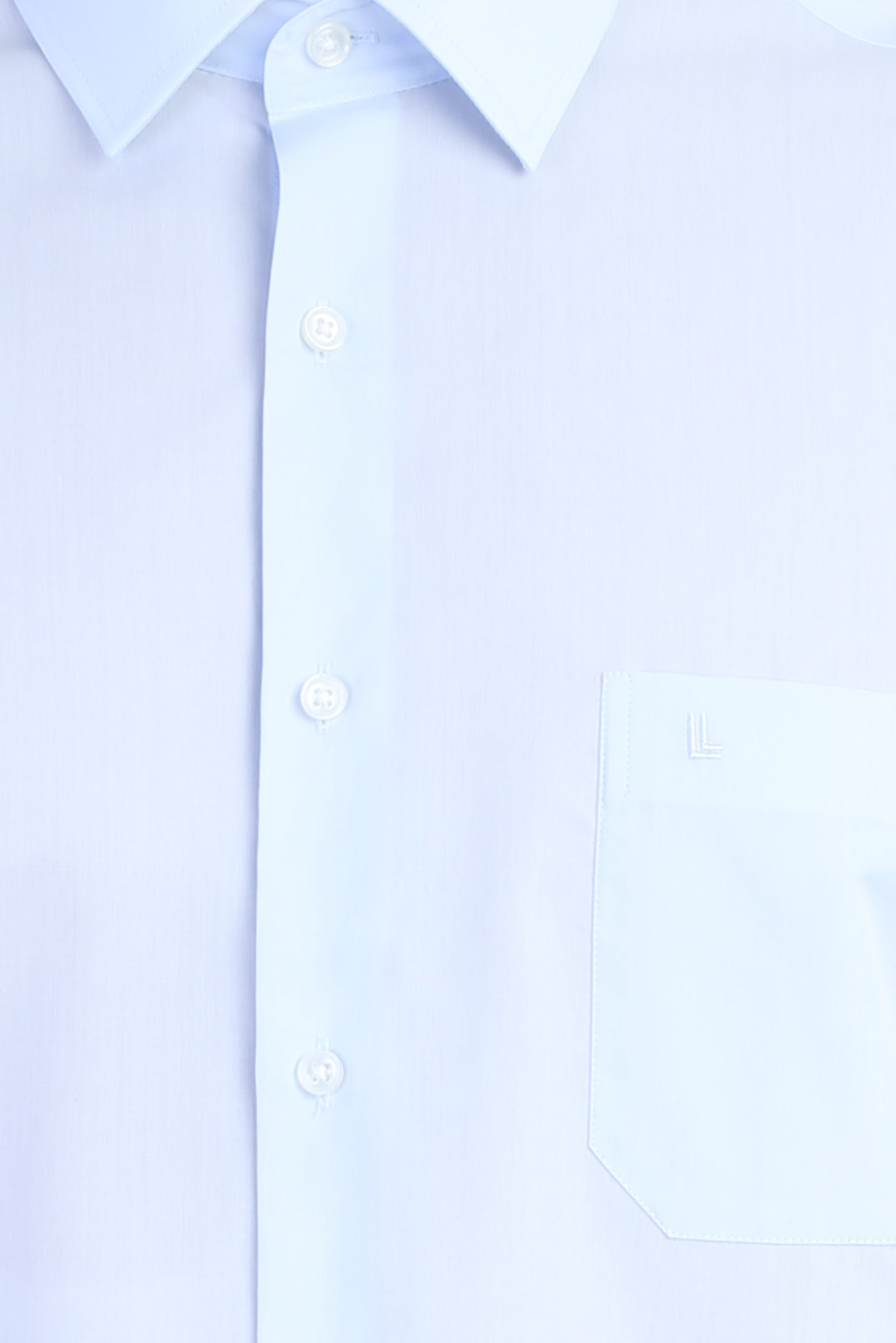 Açık Mavi Uzun Kol Easy Care Klasik Pamuk Gömlek