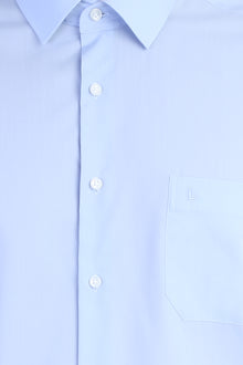Açık Mavi Uzun Kol Easy Care Klasik Pamuk Gömlek