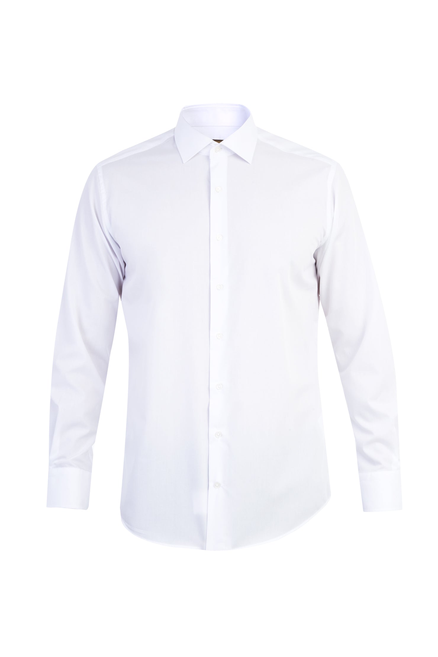 Beyaz Uzun Kol Easy Care Pamuk Gömlek