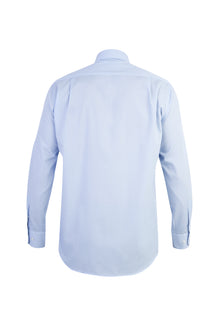 Açık Mavi Uzun Kol Easy Care Klasik Pamuk Gömlek