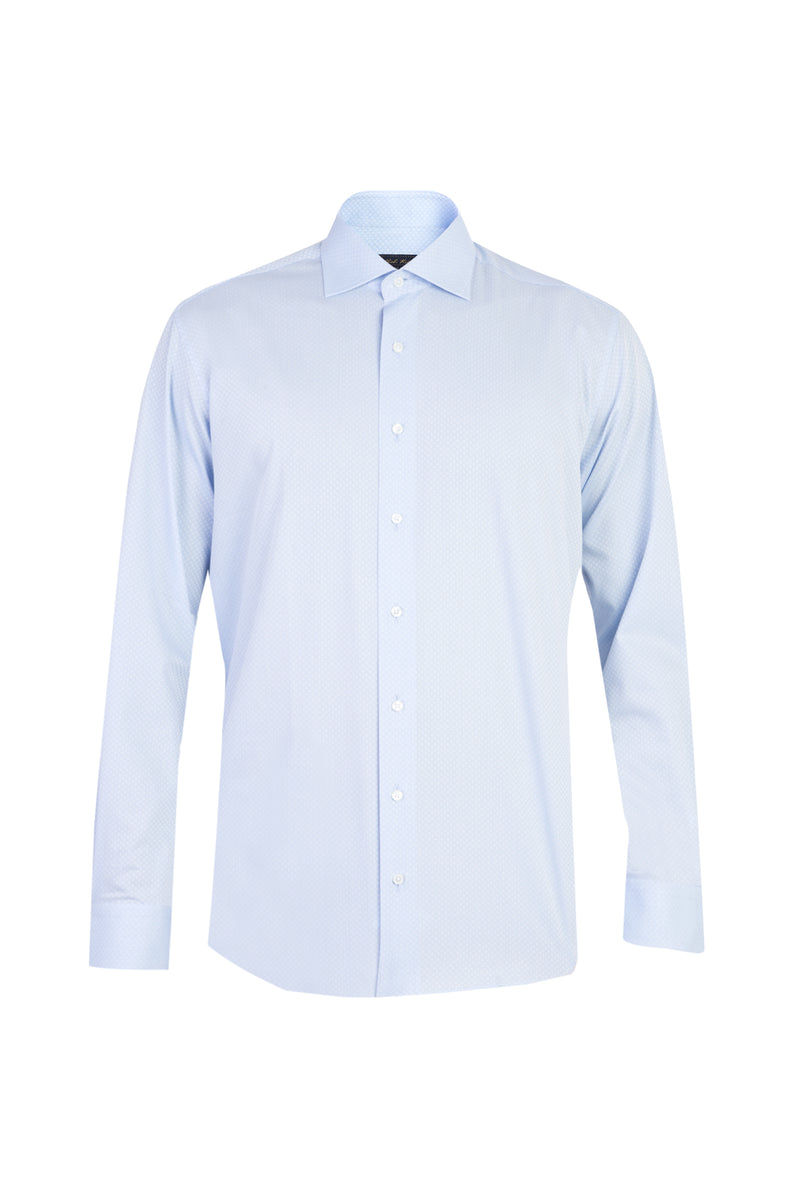 Açık Mavi Ak Bgt Armürlü Gömlek