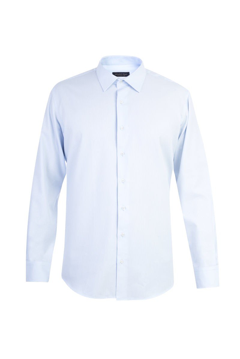 Açık Mavi AK PN Desenli CPSZ GÖMLEK