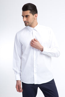 Beyaz Ak Pn Armürlü Cpsz Gömlek