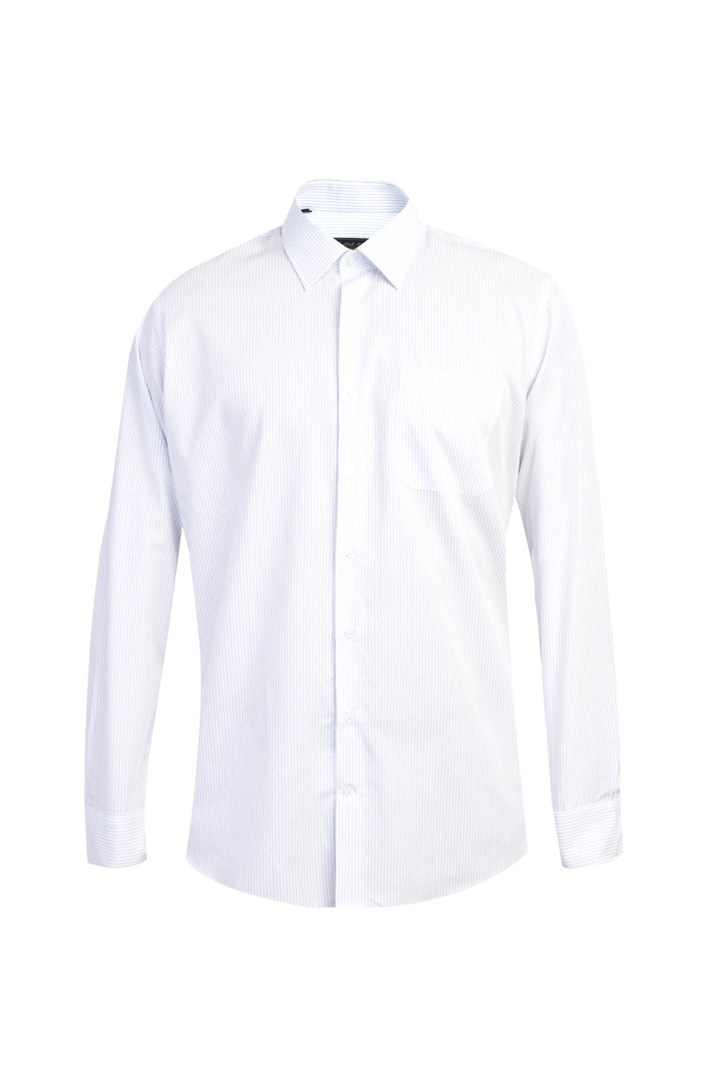 Beyaz Ak Kz Çizgili Gömlek