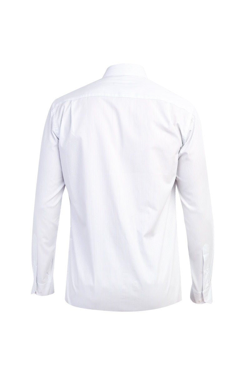 Beyaz Ak Kz Çizgili Gömlek