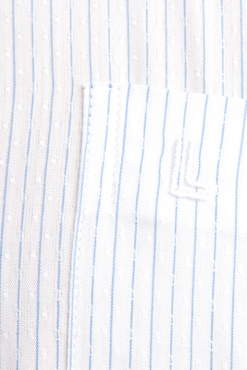 Beyaz Ak Kz Çizgili Gömlek