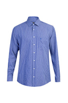 Koyu Mavi Ak Bgt Çizgili Gömlek