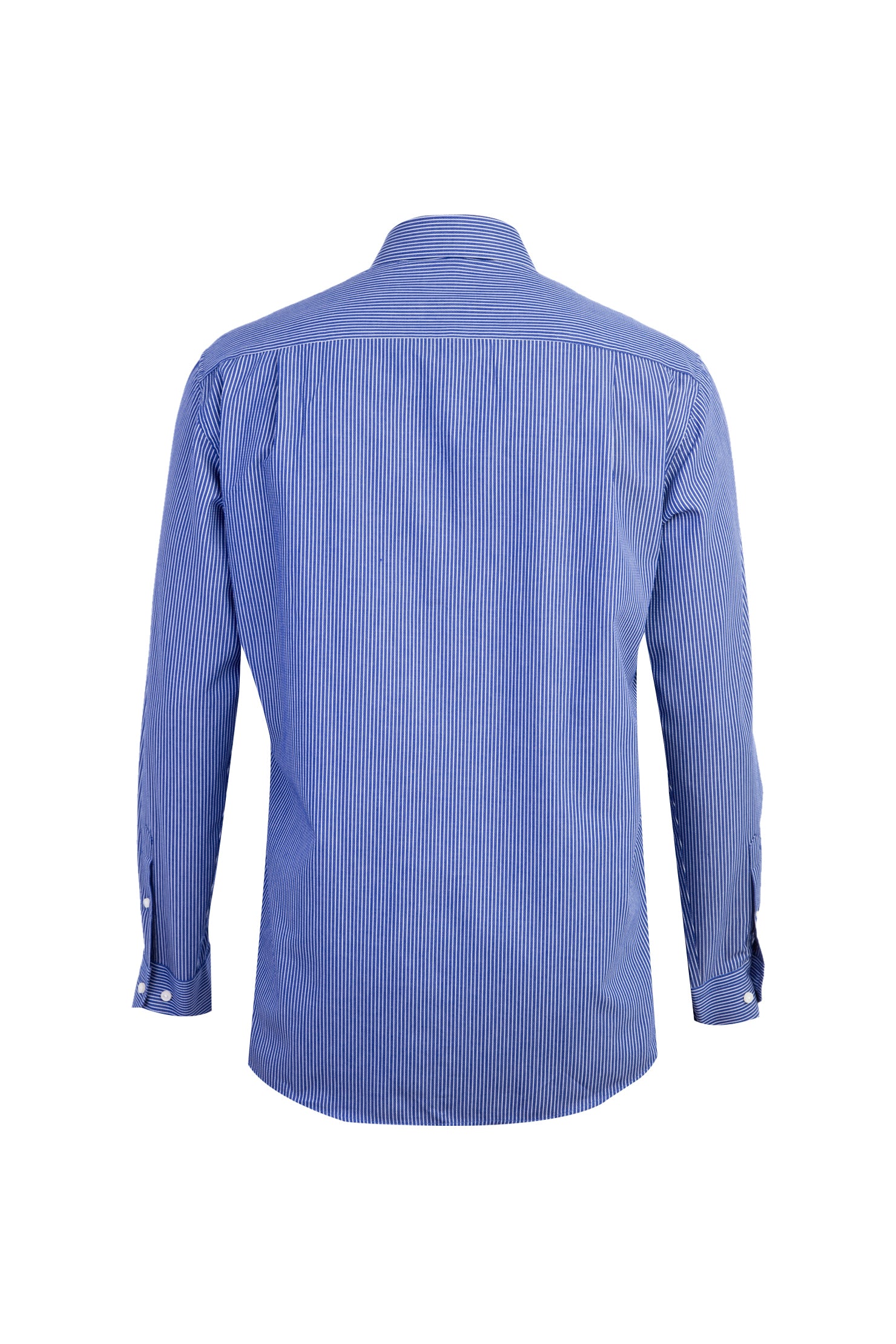Koyu Mavi Ak Bgt Çizgili Gömlek
