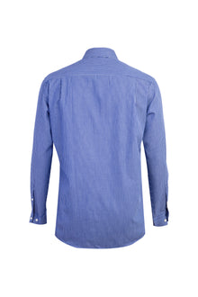 Koyu Mavi Ak Bgt Çizgili Gömlek