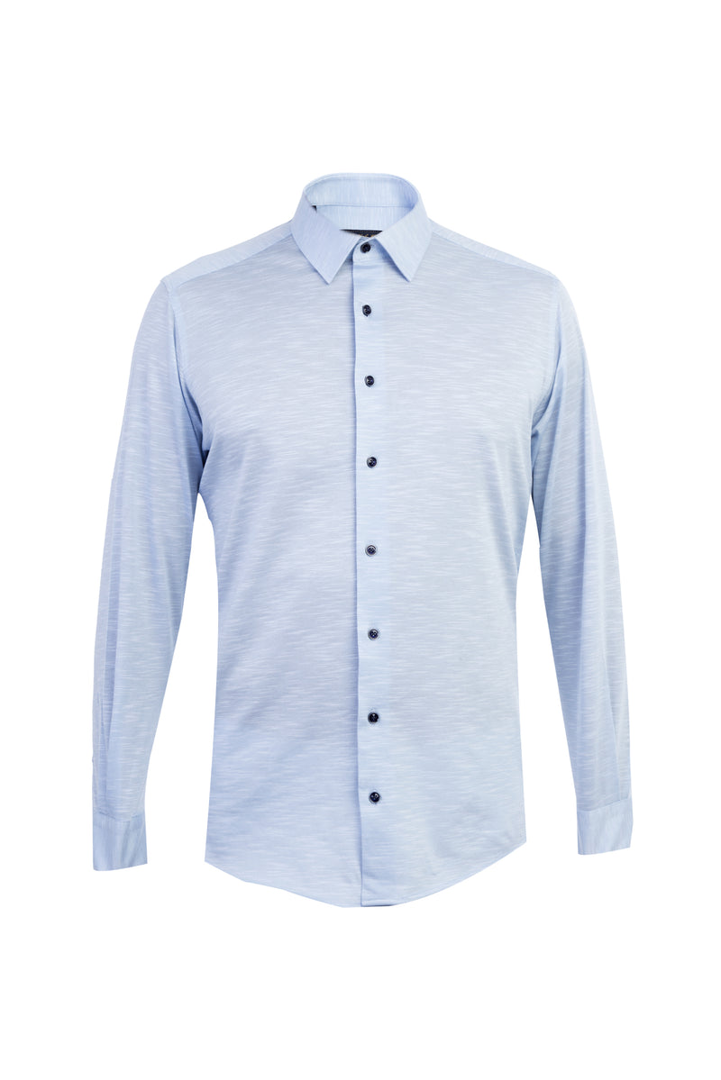 Açık Mavi Ak Bgt Örme Gömlek