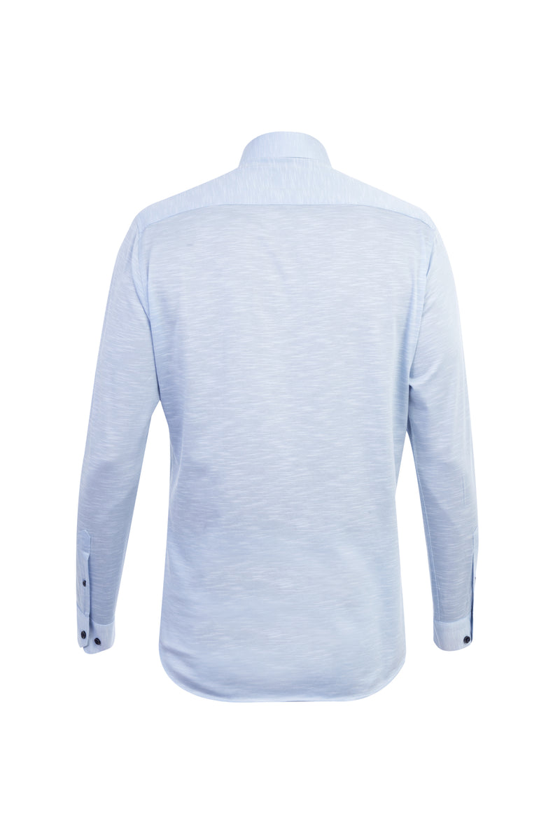 Açık Mavi Ak Bgt Örme Gömlek