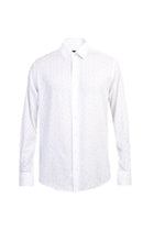 Beyaz Ak Kz Prlnt Desenli Gömle