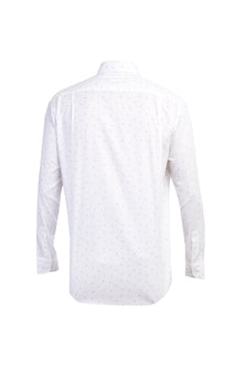 Beyaz Ak Kz Prlnt Desenli Gömle