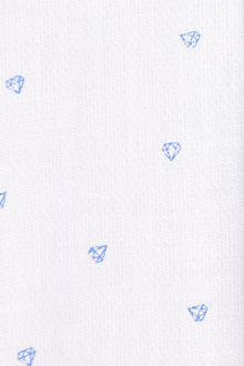 Beyaz Ak Kz Prlnt Desenli Gömle