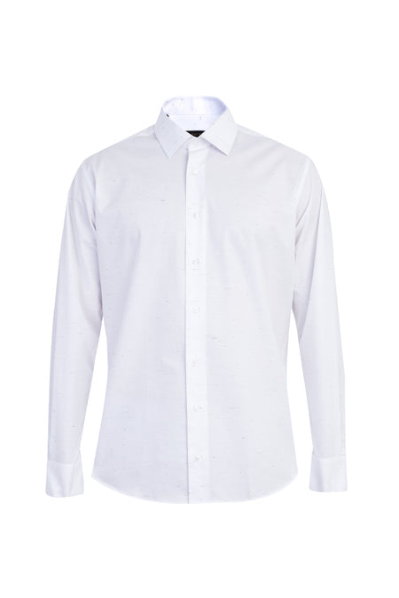 Beyaz Ak Kz Flm Desenli Gömlek