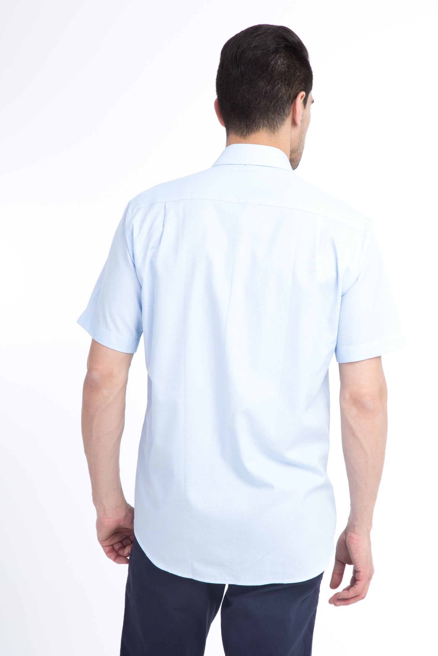 Açık Mavi Ak Bgt Kısa Kol Arm Gömle