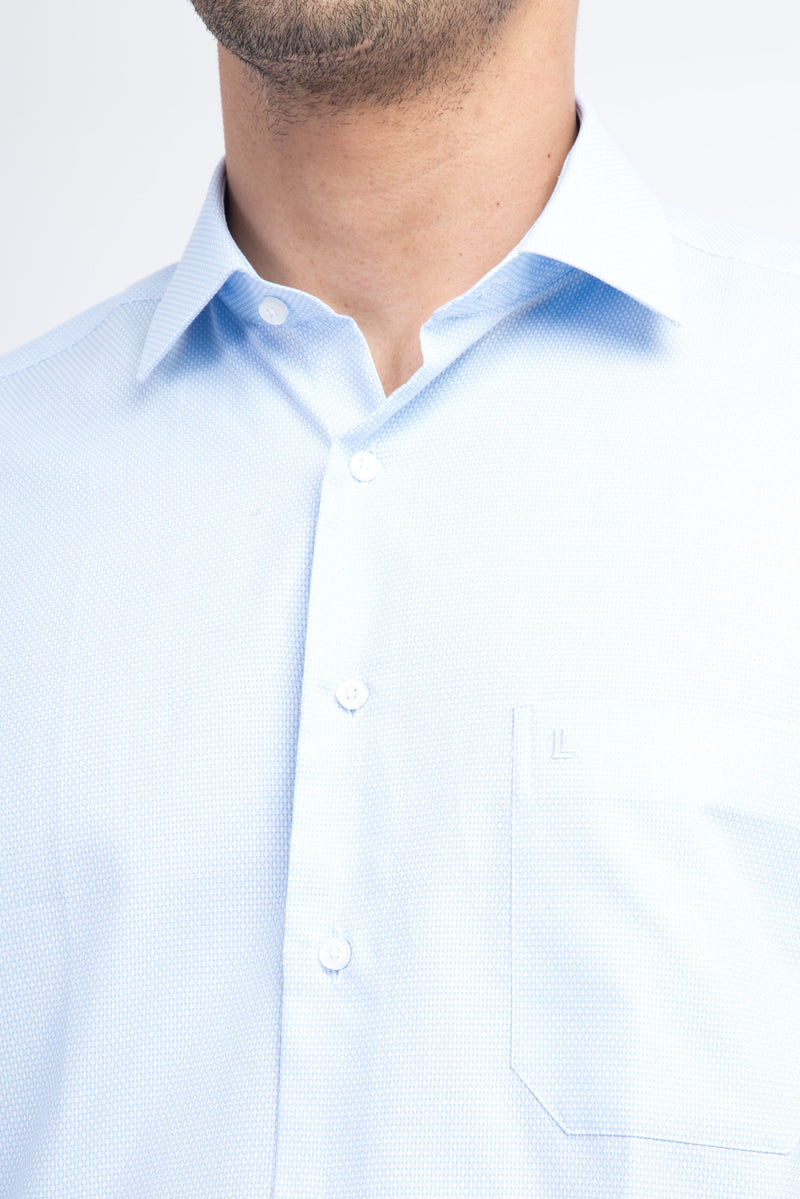 Açık Mavi Ak Bgt Kısa Kol Arm Gömle