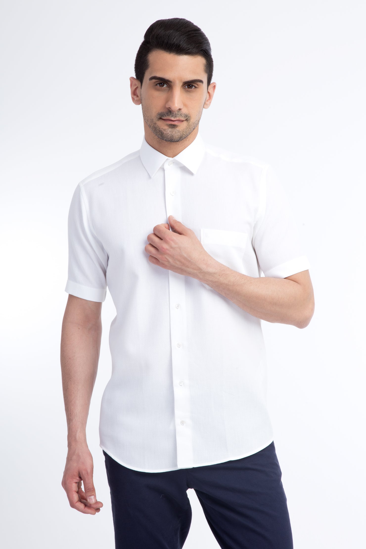 Beyaz Ak Bgt Kısa Kol Arm Gömle