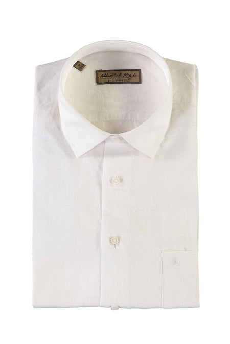 Beyaz Ab Armürlü K.Kol Gömlek