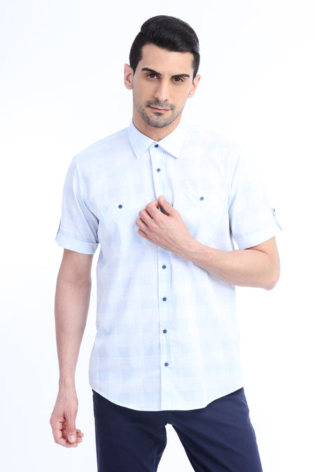 Açık Mavi Ak Kz P.Eks Ç.Cep K.Kol G