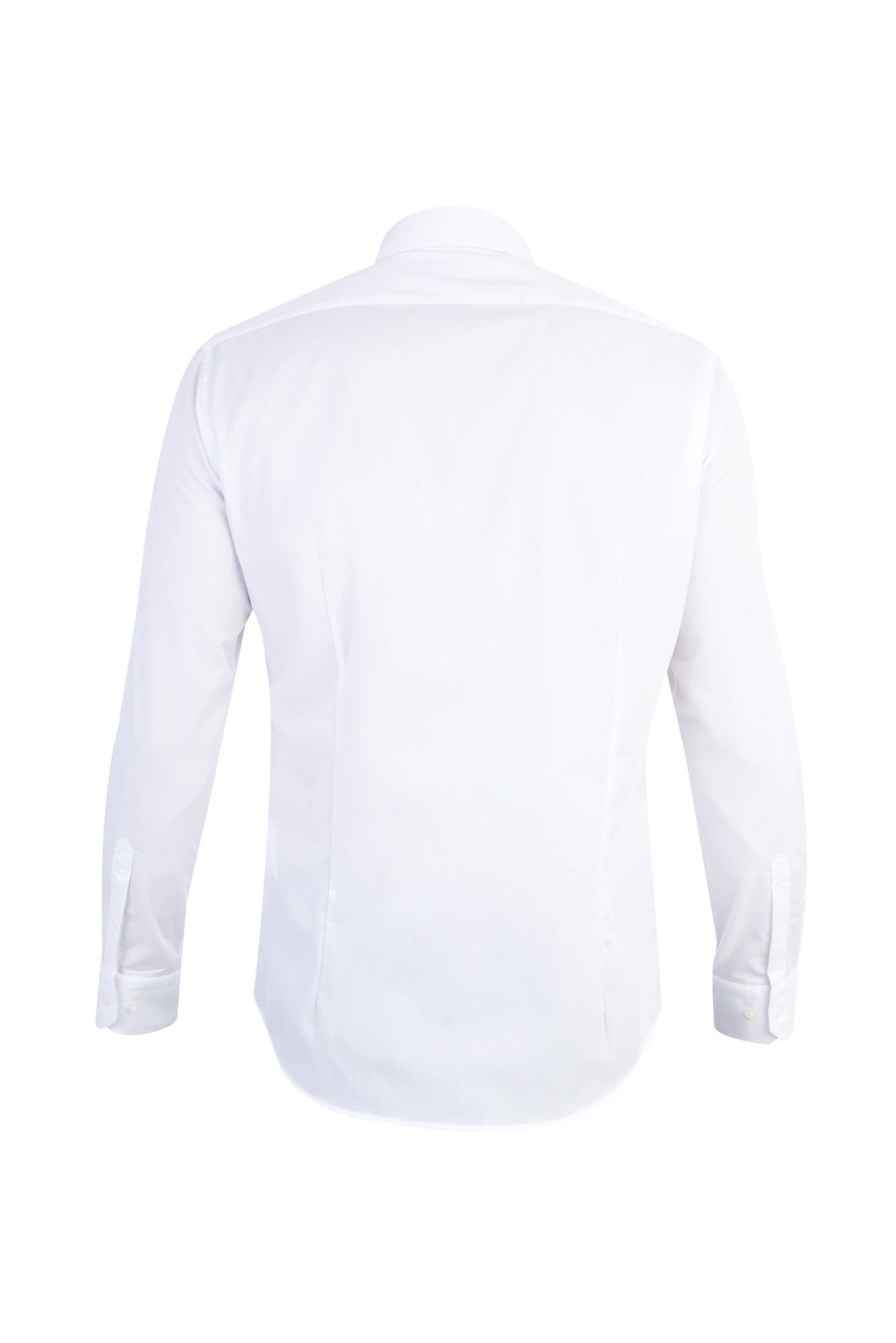 Beyaz Uzun Kol Kolay Ütülenir Slim Fit Dar Kesim Pamuk Gömlek