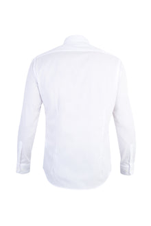 Beyaz Uzun Kol Kolay Ütülenir Slim Fit Dar Kesim Pamuk Gömlek