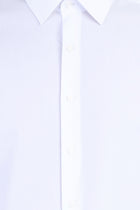 Beyaz Uzun Kol Kolay Ütülenir Slim Fit Dar Kesim Pamuk Gömlek