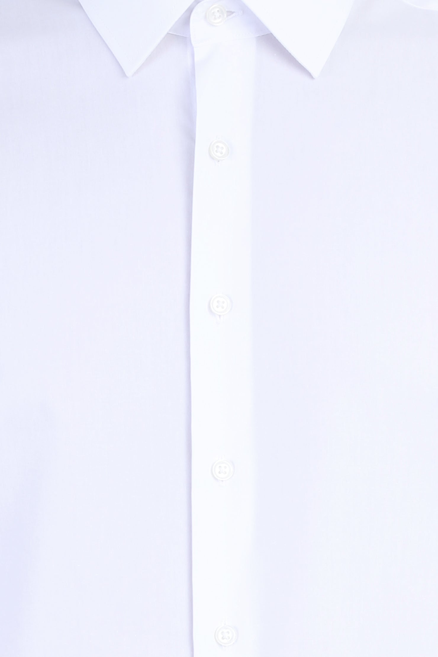 Beyaz Uzun Kol Kolay Ütülenir Slim Fit Dar Kesim Pamuk Gömlek