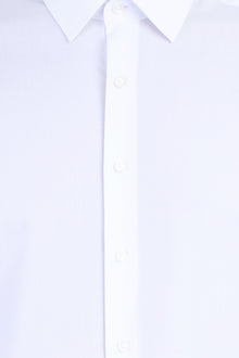 Beyaz Uzun Kol Kolay Ütülenir Slim Fit Dar Kesim Pamuk Gömlek