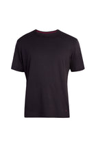 Siyah Bisiklet Yaka Regular Fit T-shirt