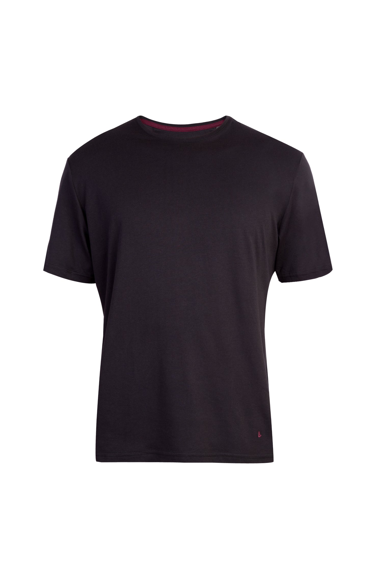 Siyah Bisiklet Yaka Regular Fit T-shirt