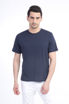 Lacivert Bisiklet Yaka Regular Fit T-shirt